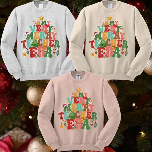 Floyd Lancers - In My Very Merry Teacher Era (Tee or Sweatshirt) - MADE TO ORDER/TWO WEEKS