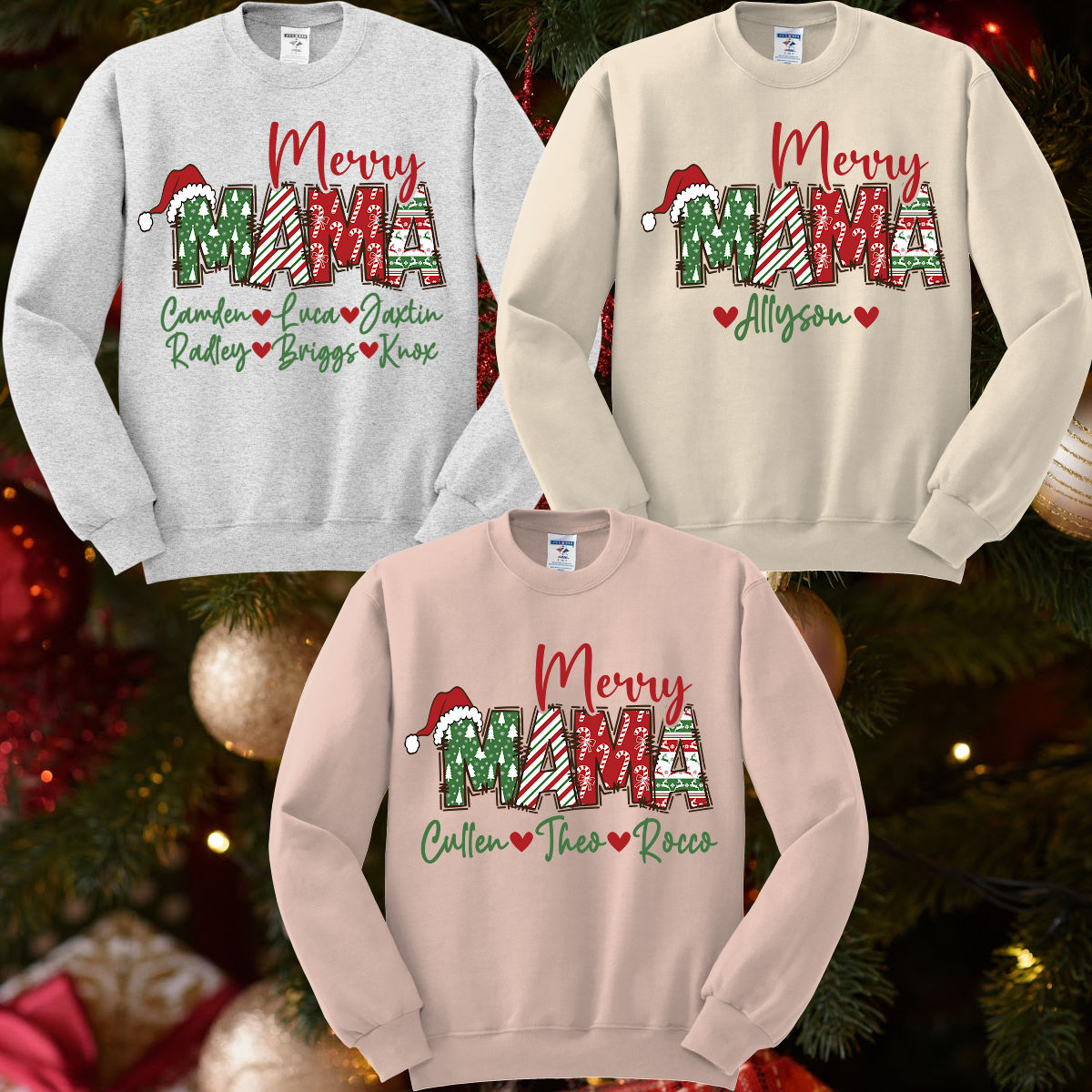 🐻 Fat Bear Friday - PERSONALIZED Christmas MERRY MAMA (Adult)
