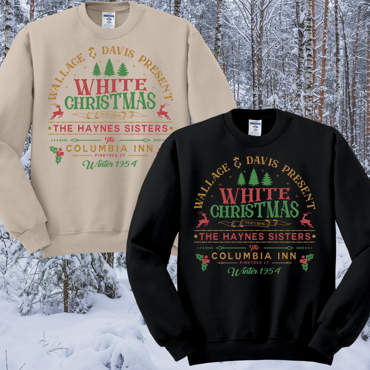 White Christmas Basic Sweatshirt (Youth & Adult)