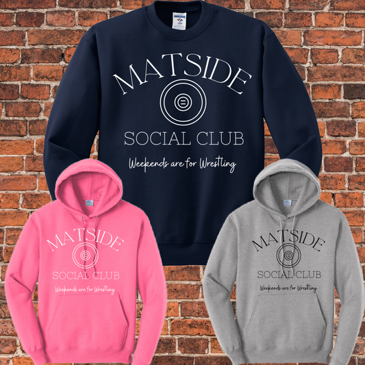 Wrestling Mat Side Social Club Basic Sweatshirt