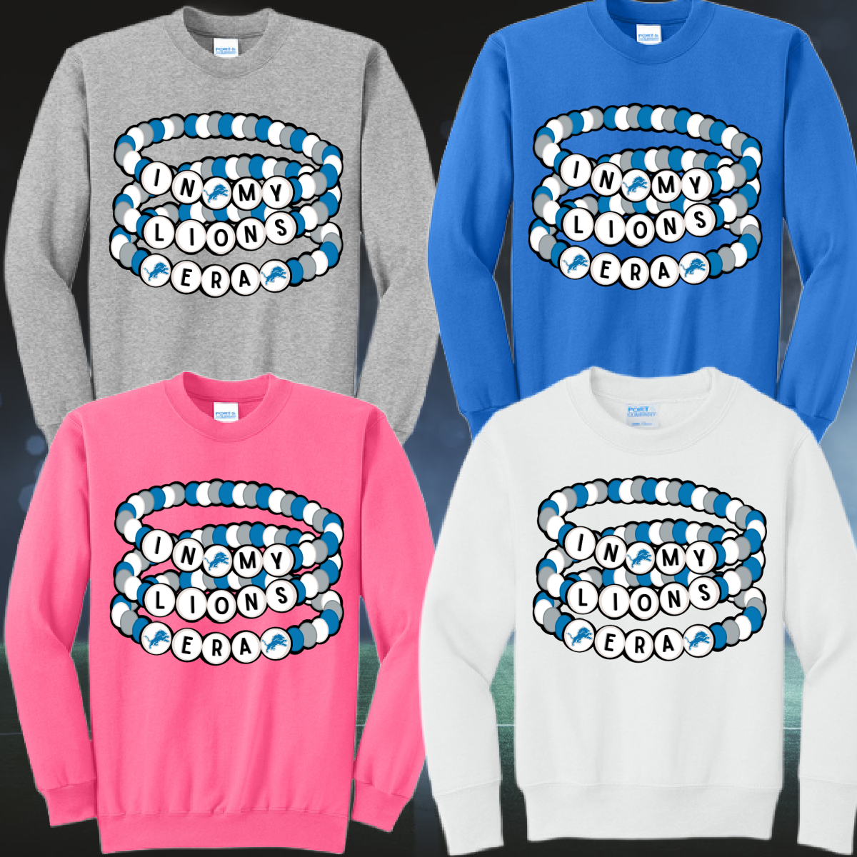 Lions Friendship Bracelet Crewneck Sweatshirt (Youth)