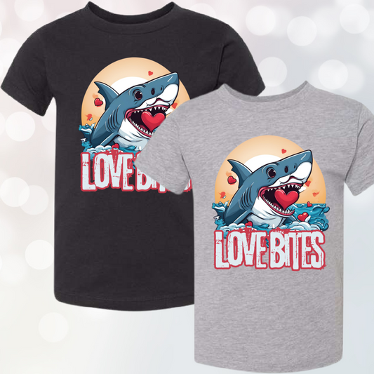 Love Bites Valentines Tee - Short or Long Sleeve (Youth)