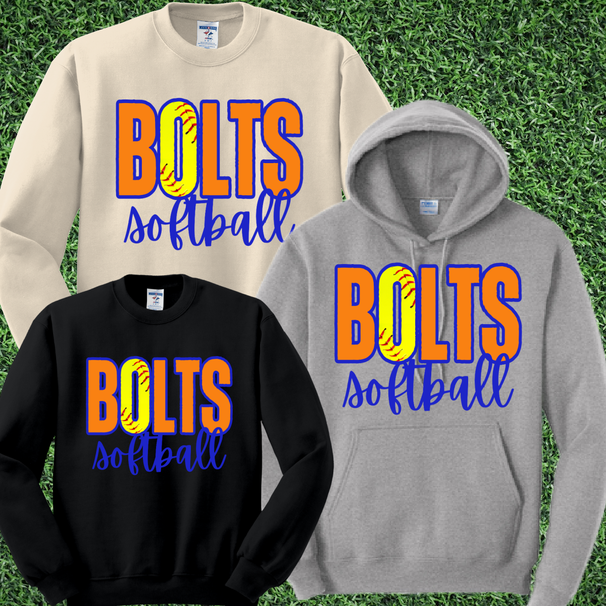 Mid Michigan Bolts Softball Basic Sweatshirt (Adult)