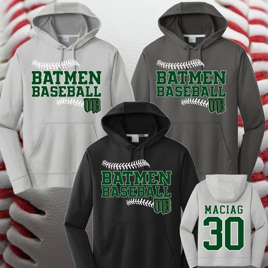 Michigan Batmen - Stitches Logo Performance Hoodie (Youth & Adult)
