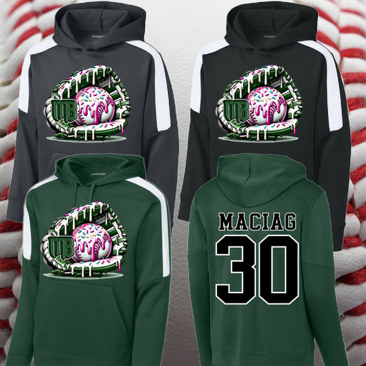 Michigan Batmen - Ice Cream Drip Glove Premium Performance Hoodie (Youth & Adult)