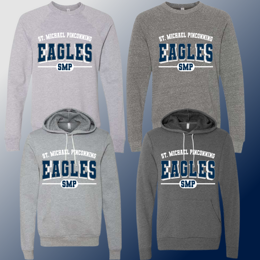 St. Michael Eagles  - Gray Varsity Mascot Premium Sweatshirt