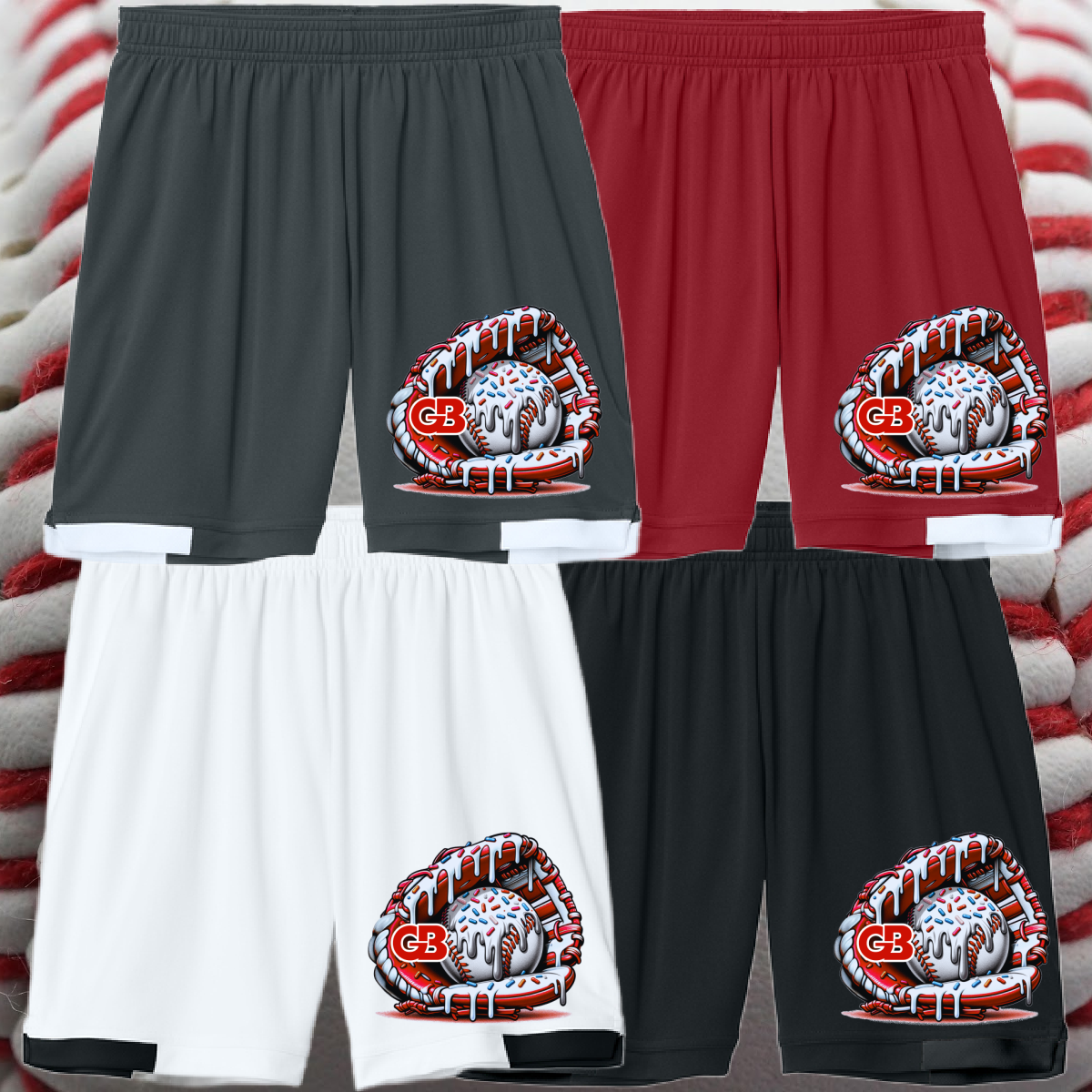 Greater Bay LL - Ice Cream Drip Glove Performance Shorts (Youth & Adult)