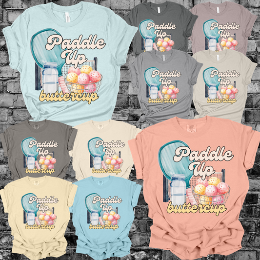 Paddle Up Butter Cup Pickeball Tee