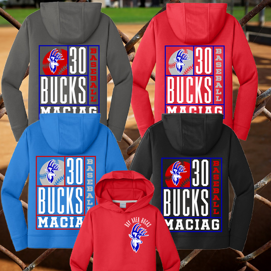 Bay Area Bucks - Box Collage Performance Hoodie (Youth & Adult)