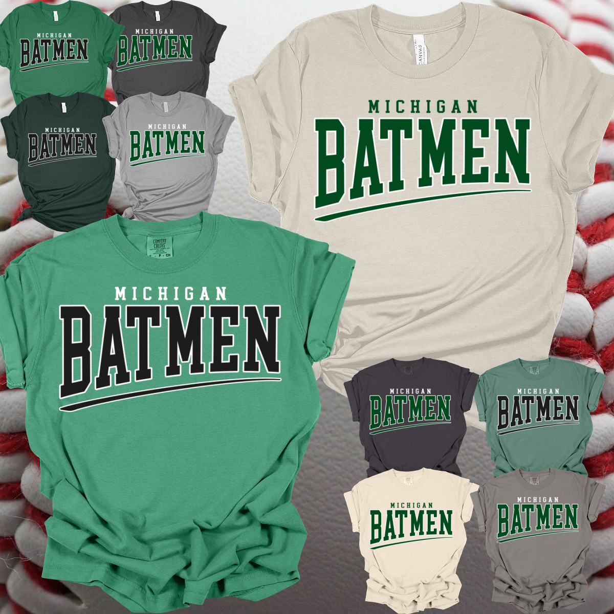 Michigan Batmen - Swoosh Logo Premium Tee