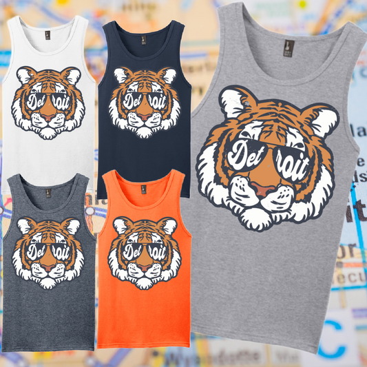 Detroit Baseball Vintage Tiger Face - Unisex Tank
