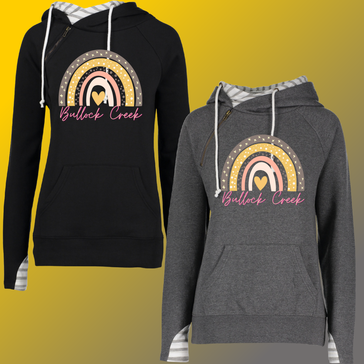 Bullock Creek Lancers - Rainbow Double Hooded Sweatshirt