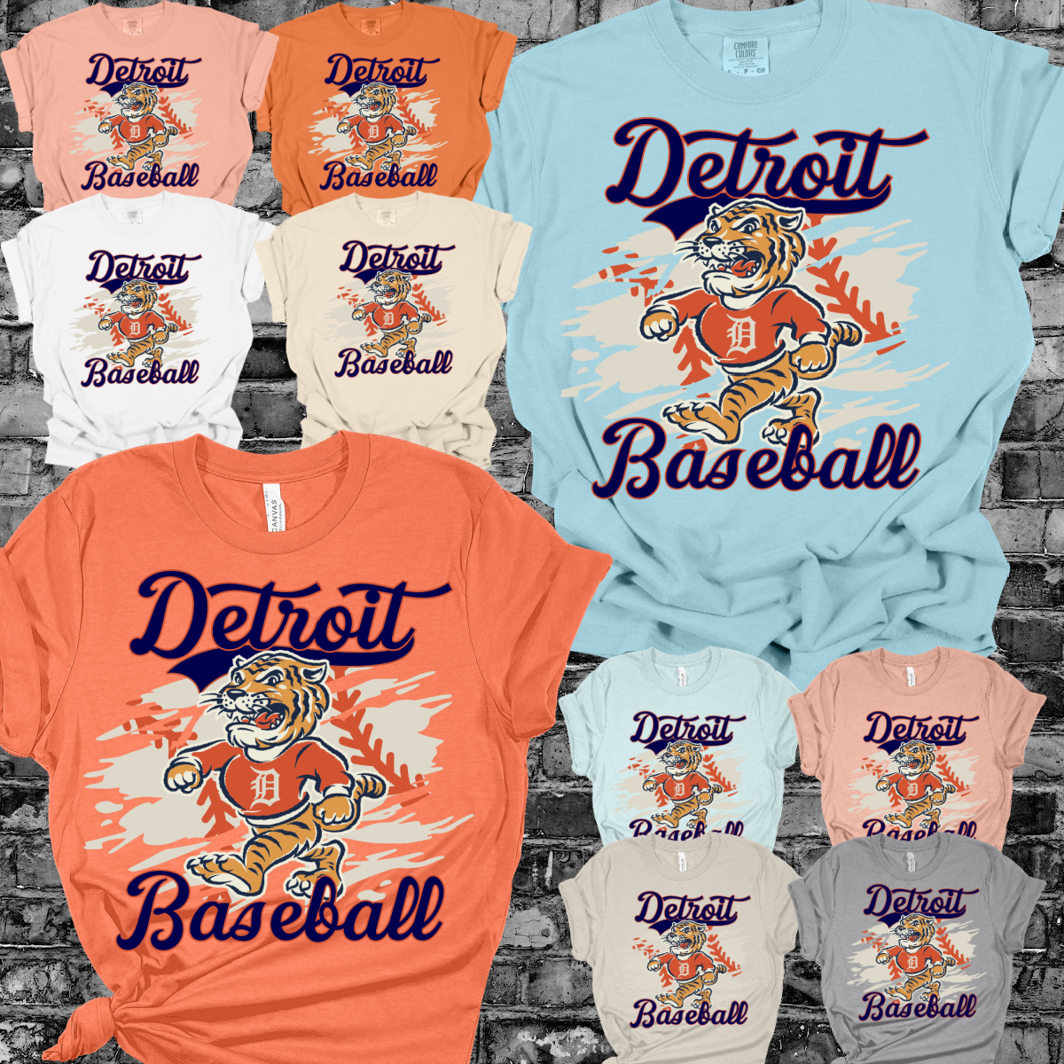 Detroit Baseball - Vintage Mascot Tee