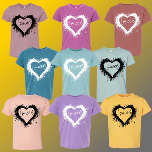 Bullock Creek Lancers - Splatter Heart Tee