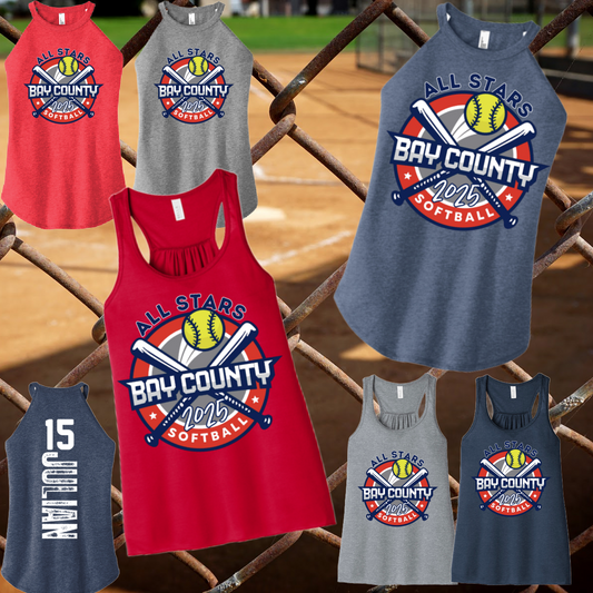 BCSLL - Logo Premium Tank w/Vertical Name & Number