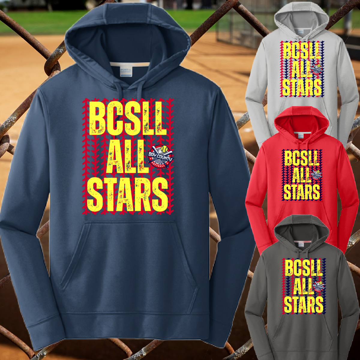 BCSLL 2026 All Stars Stitches - Performance Hoodie (Youth & Adult)