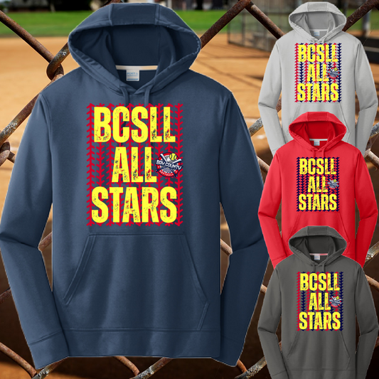 BCSLL 2026 All Stars Stitches - Performance Hoodie (Youth & Adult)