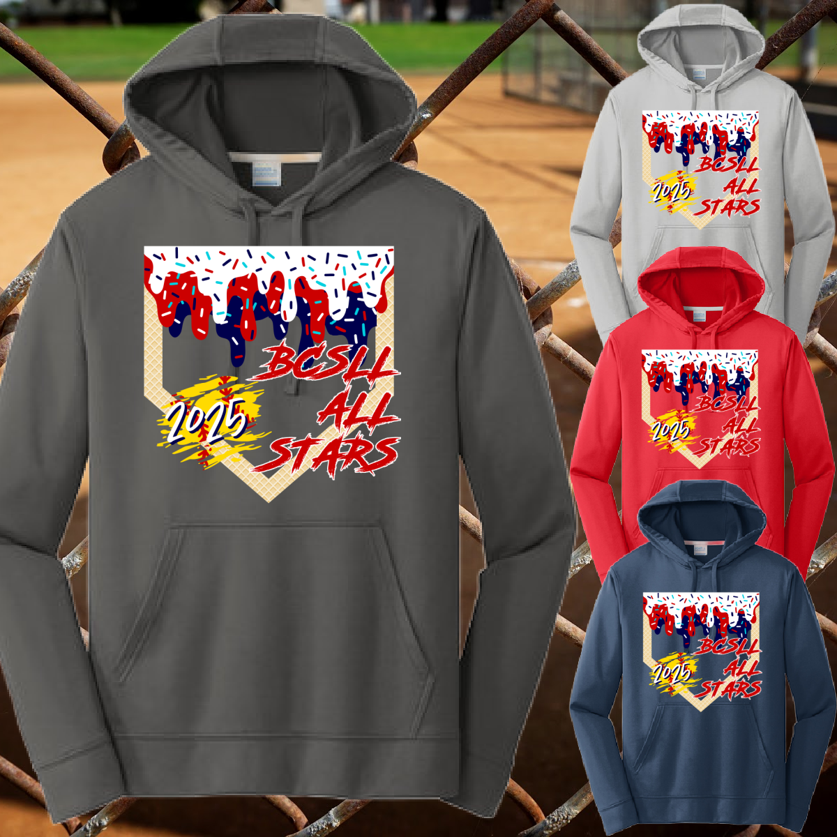 BCSLL - Home Plate Performance Hoodie (Youth & Adult)