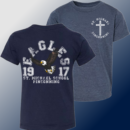 St. Michael Eagles - Back Design Tee (Youth & Adult) - MADE TO ORDER/TWO WEEKS