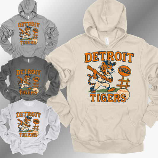 Detroit Baseball - Vintage Mascot Sweatshirt