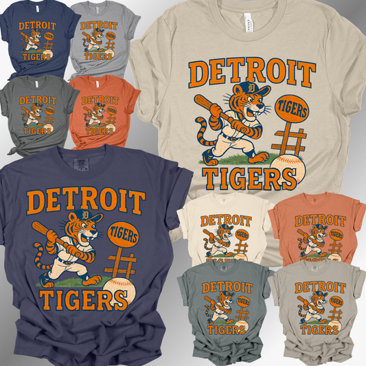 Detroit Baseball - Vintage Mascot Tee