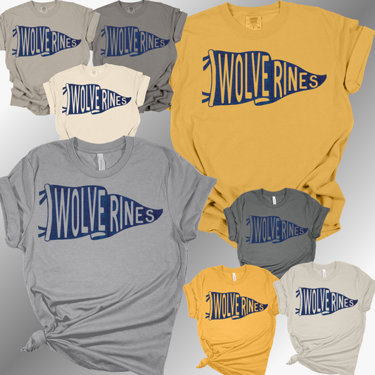 Wolverines - Pennant Flag Tee