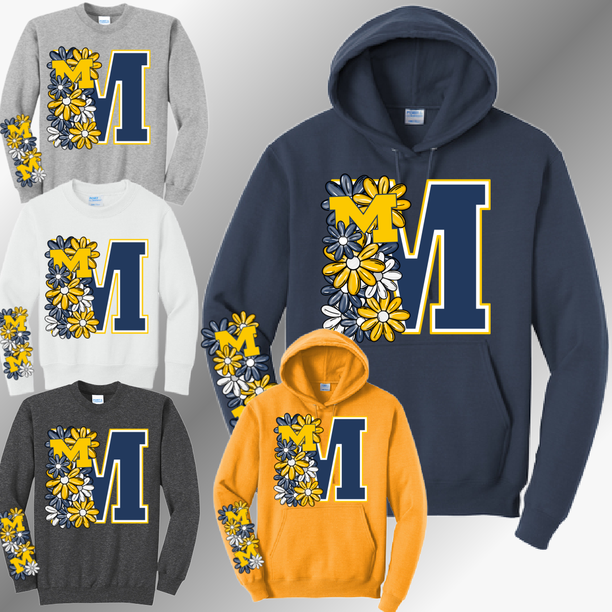 Wolverines - Floral M Basic Sweatshirt
