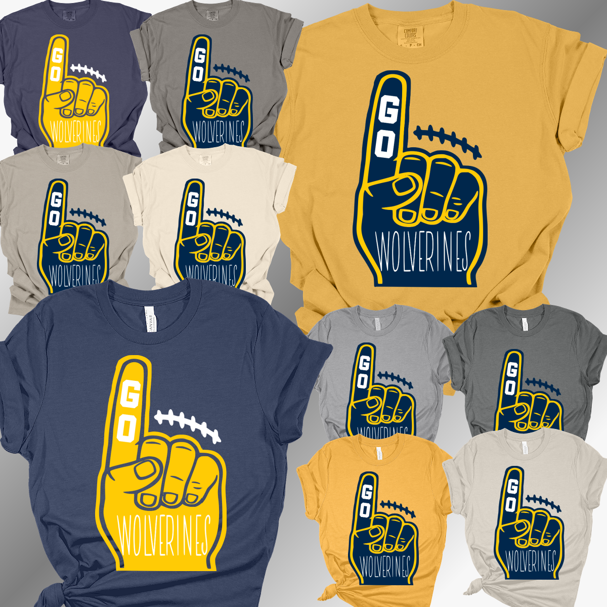 Wolverines - Foam Finger Tee