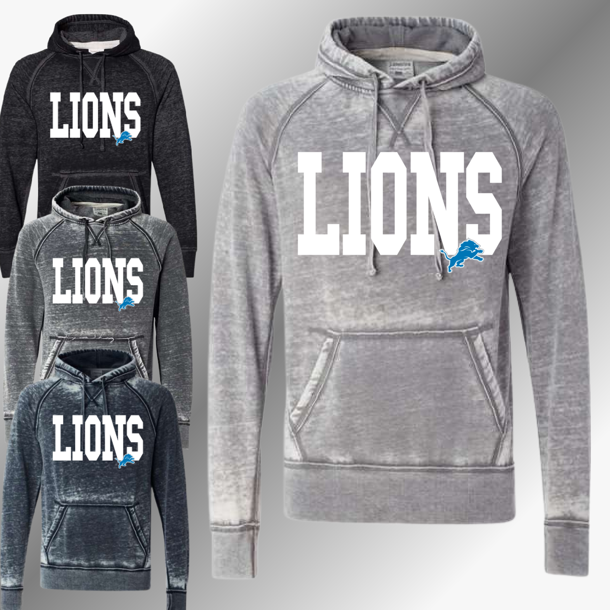 Detroit Football - Varsity Logo Vintage Fleece Premium Sweatshirt
