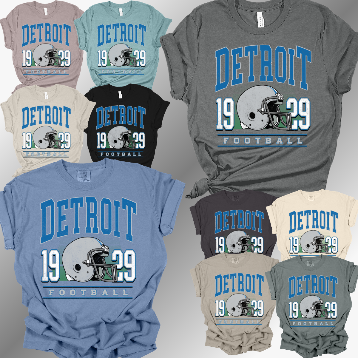 Detroit Football - 1929 w/ Helmet Tee