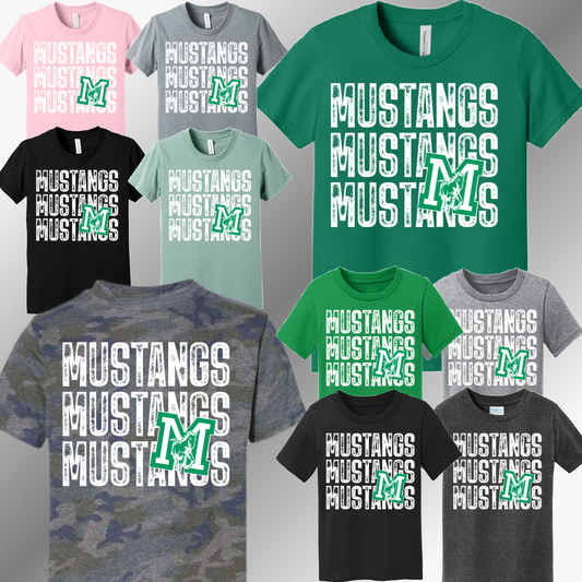 MacGregor Mustangs - Repeating Mascot Tee (Youth)