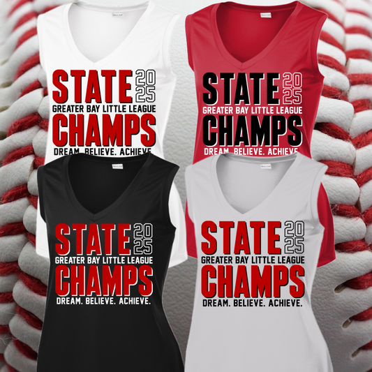 Greater Bay Little League - 2025 11U State Champs Option #2 Performance Tank