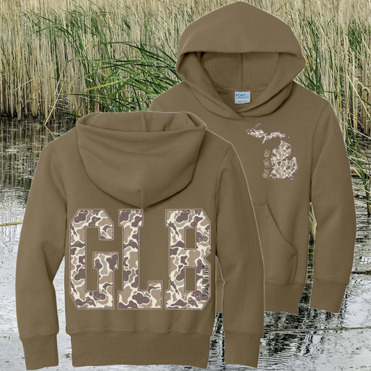 Great Lakes Boys - GLB Camo Logo Hooded Sweatshirt (Youth & Adult)