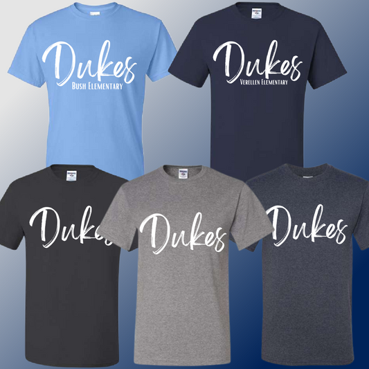 Dukes - Simple Script Basic Tee (Youth & Adult) - MADE TO ORDER/TWO WEEKS