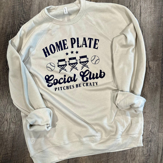Home Plate Social Club Premium Crewneck Sweatshirt (Adult) - Ready To Ship*