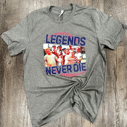 Baseball Friends - Legends Never Die Tee (Youth & Adult) - Ready To Ship*