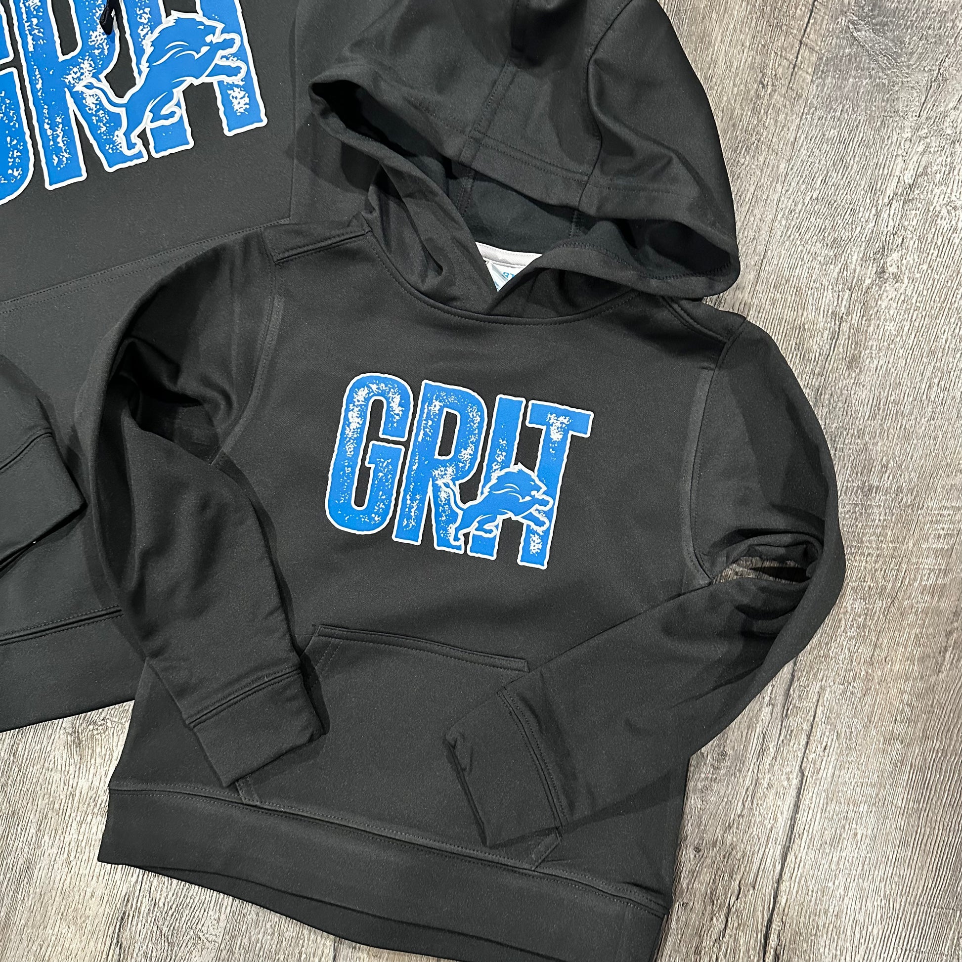 GRIT Dri Fit Hoodie Youth Ready To Ship Fat Bear Designs