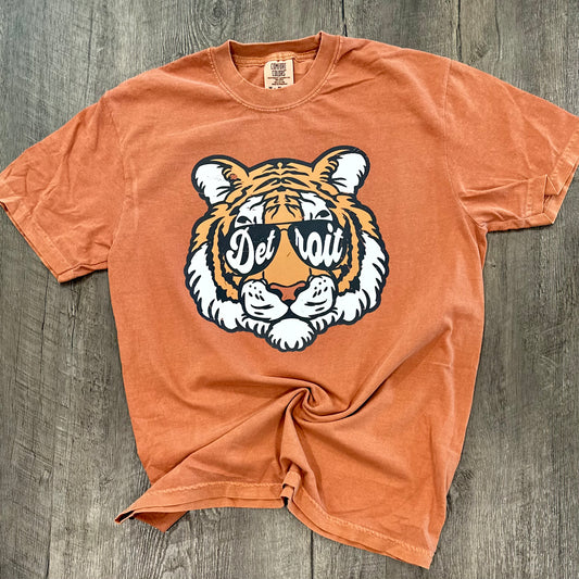 Vintage Tiger on Comfort Colors Tee - Ready To Ship*