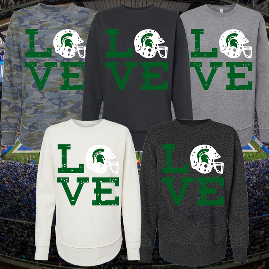 State LOVE Weekender Crewneck (Adult) - MADE TO ORDER/TWO WEEKS