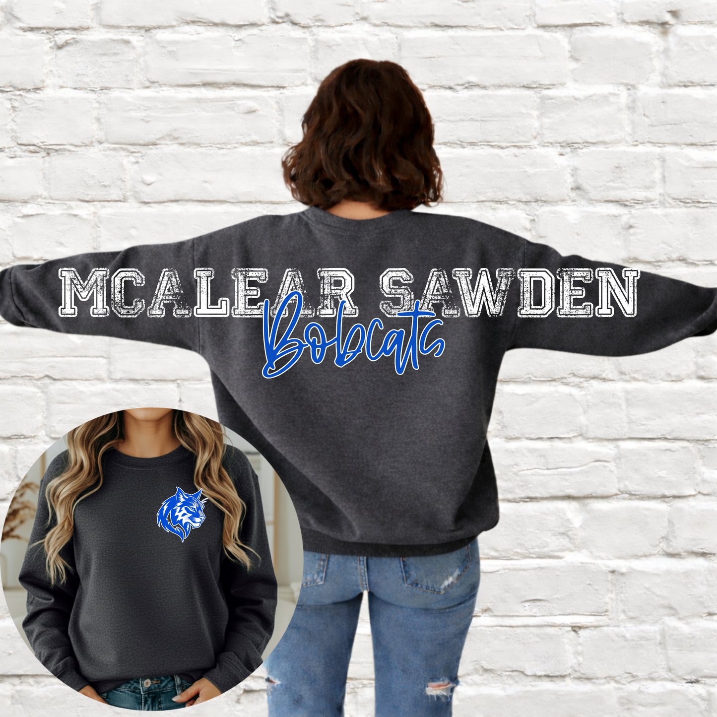 McAlear Sawden Bobcats - Big Across The Back Crewneck