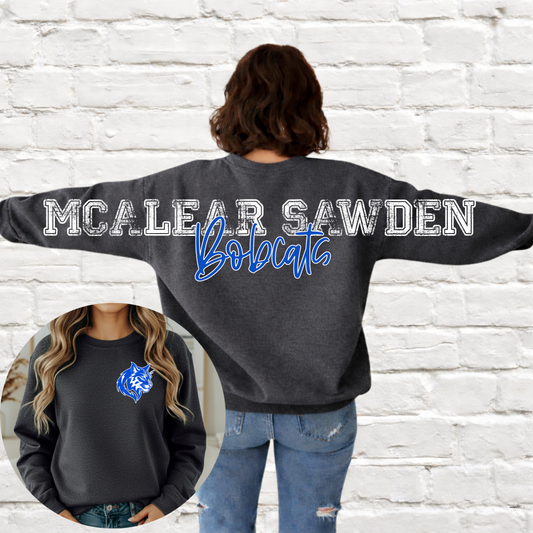 McAlear Sawden Bobcats - Big Across The Back Crewneck