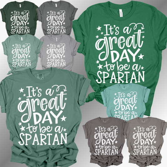 Pinconning Spartans - It's A Great Day Tee (Adult)