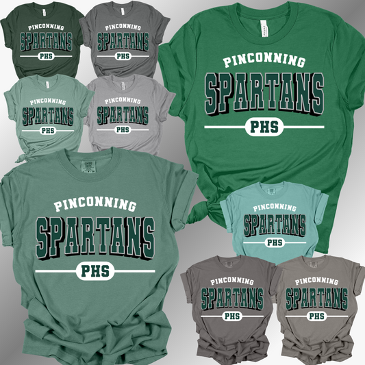 Pinconning Spartans - Varsity Curved Tee (Adult)