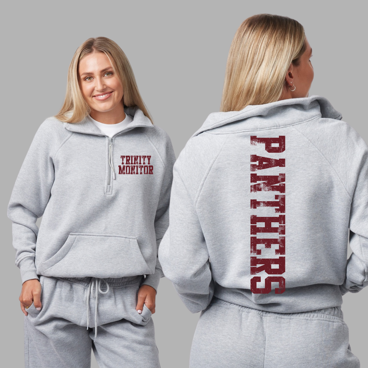 Trinity Monitor Panthers - 1/4 Zip Crewneck (Youth & Adult)