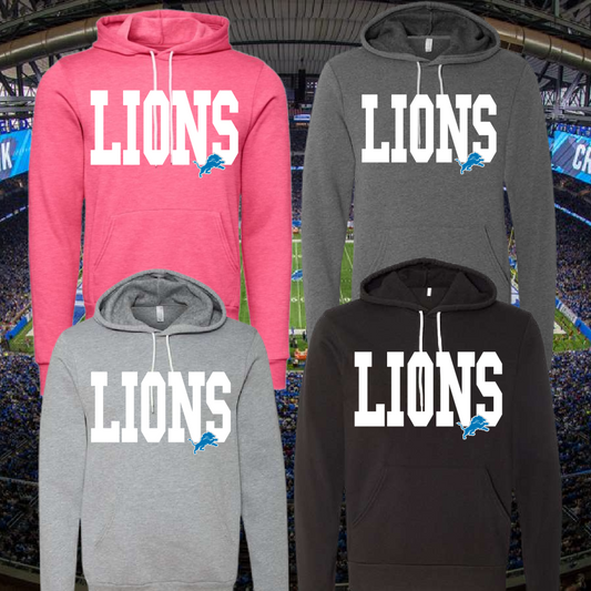 Lions VARSITY Premium Hoodie (Adult) - MADE TO ORDER/TWO WEEKS