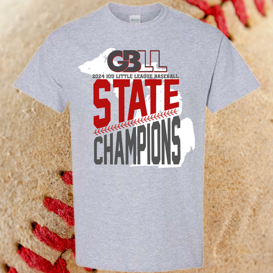 2024 GBLL 10U State Champs - TALL Tees (Adult)