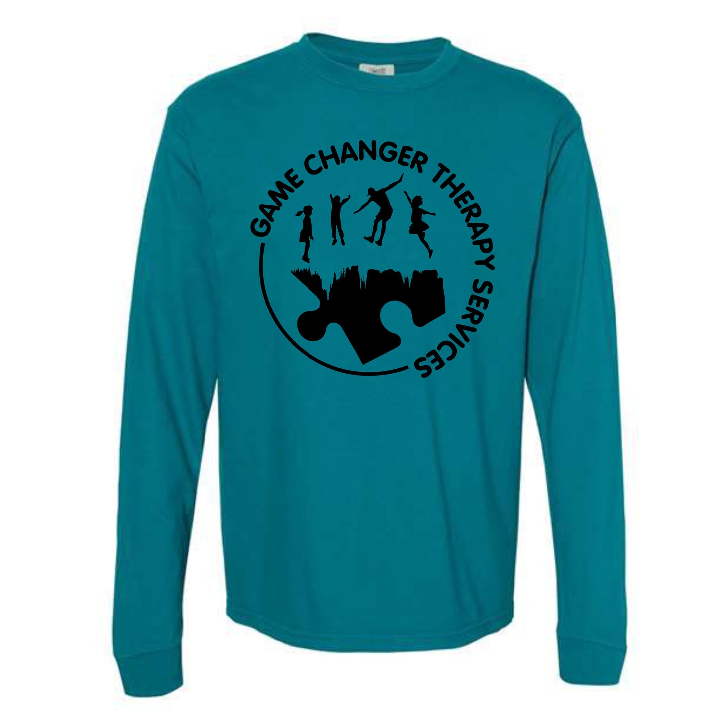 Game Changer Therapy Services Long Sleeve Tee Fall Colors - Black Logo