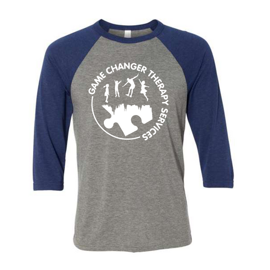 Game Changer Therapy Services Baseball Tee - White Logo
