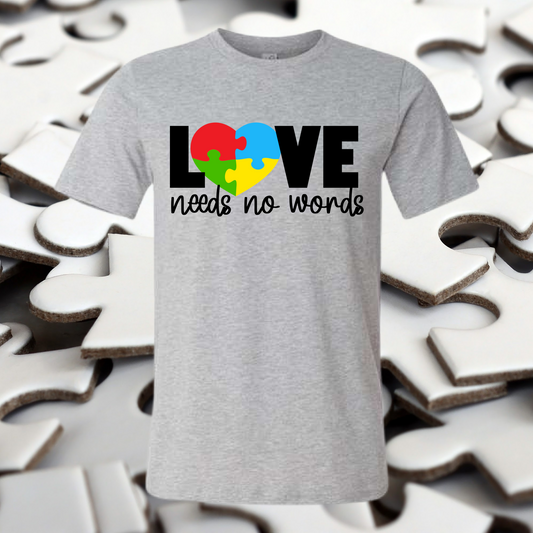 Love Needs No Words Autism (Youth)  - PREORDER - WILL SHIP BY 3/18