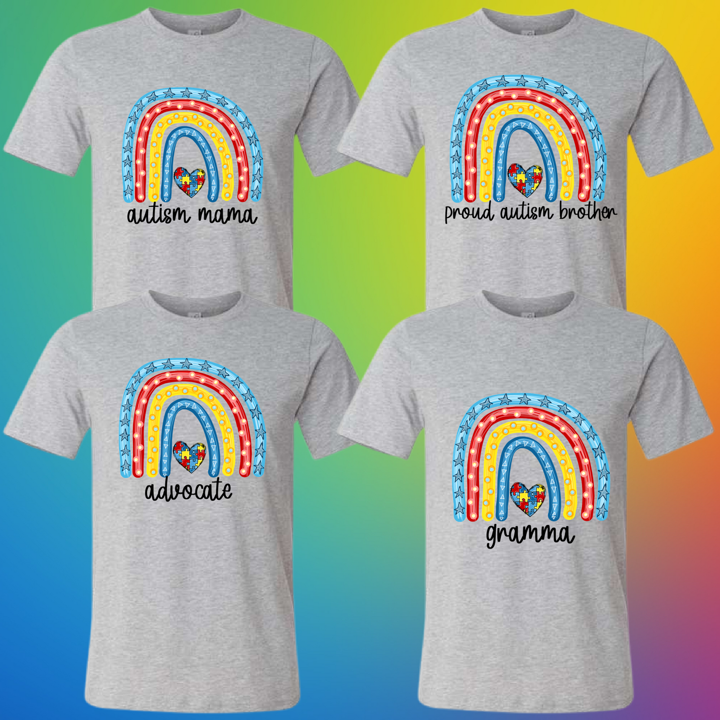 Personalized Autism Rainbow (Adult)